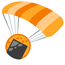 parachute and rice cracker