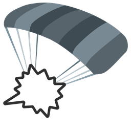 parachute and right anger bubble