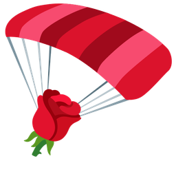 parachute and rose