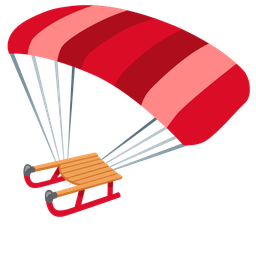 parachute and sled