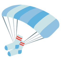 parachute and socks