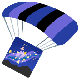 parachute and telescope