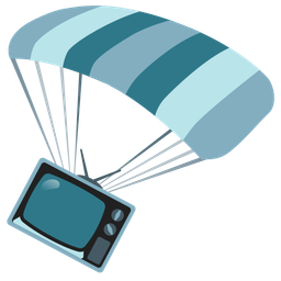 parachute and television
