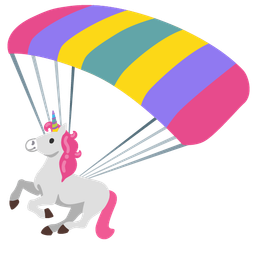 parachute and unicorn