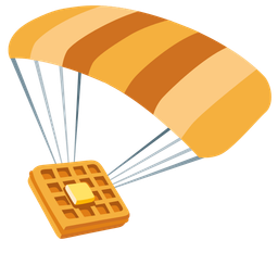 parachute and waffle