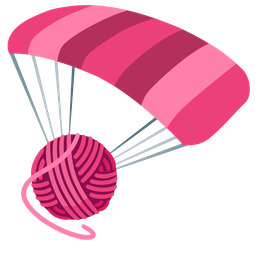 parachute and yarn