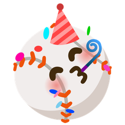 partying face and baseball