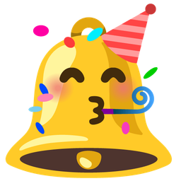 partying face and bell