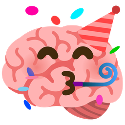 partying face and brain