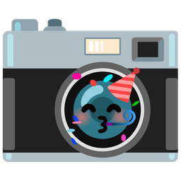 Partying face and Camera