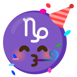 partying face and Capricorn