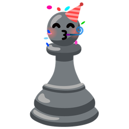 partying face and chess pawn
