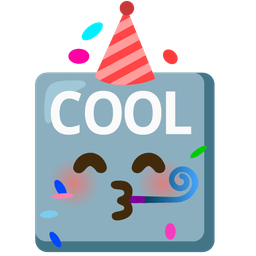 partying face and COOL button