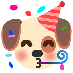 partying face and dog face