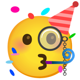 partying face and face with monocle