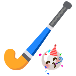 partying face and field hockey