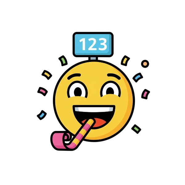 Partying face and Input numbers