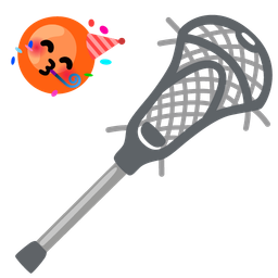 partying face and lacrosse