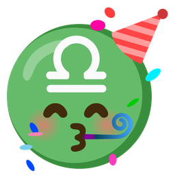 partying face and Libra