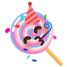 partying face and lollipop