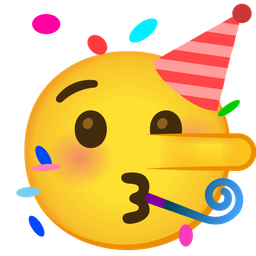 partying face and lying face