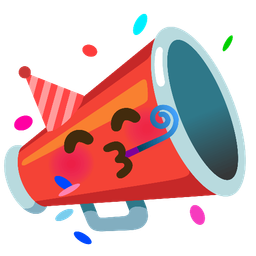 partying face and megaphone