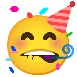 partying face and mouth