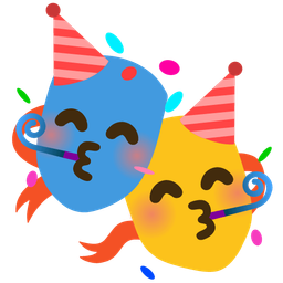 partying face and performing arts