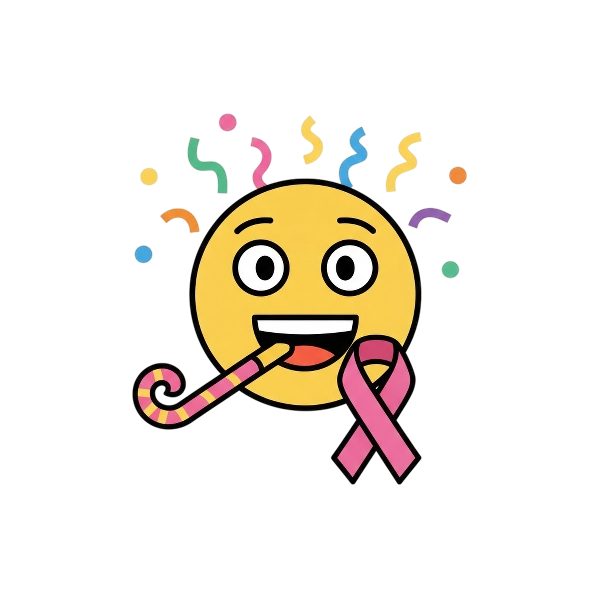 Partying face and Reminder ribbon