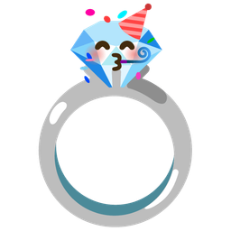 partying face and ring