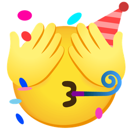 partying face and see-no-evil monkey