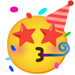 Partying face and Star-struck