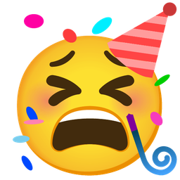 partying face and tired face