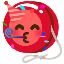 partying face and yo-yo