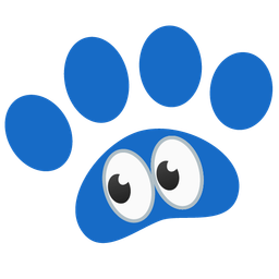 paw prints and eyes