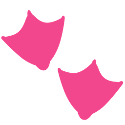 paw prints and flamingo