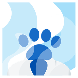 paw prints and hot springs