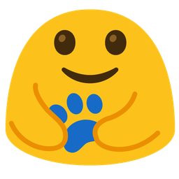 paw prints and people hugging