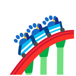 paw prints and roller coaster