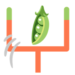 pea pod and american football