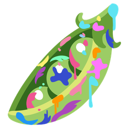 pea pod and artist palette