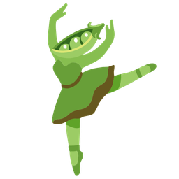 pea pod and ballet shoes