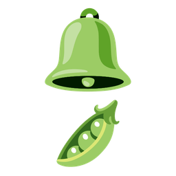 pea pod and bell