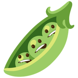 pea pod and biting lip