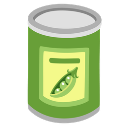 pea pod and canned food