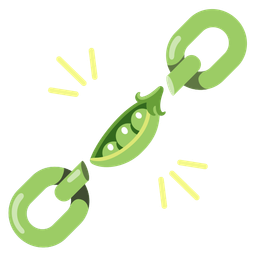 pea pod and chains