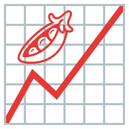 pea pod and chart increasing
