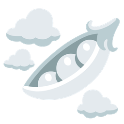 pea pod and cloud