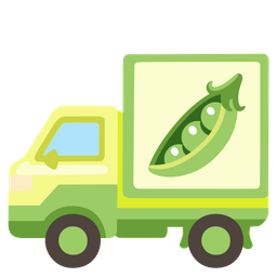 pea pod and delivery truck