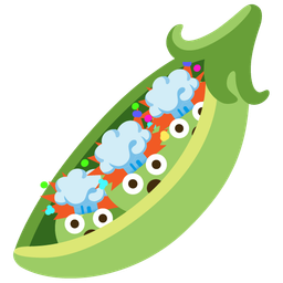 pea pod and exploding head